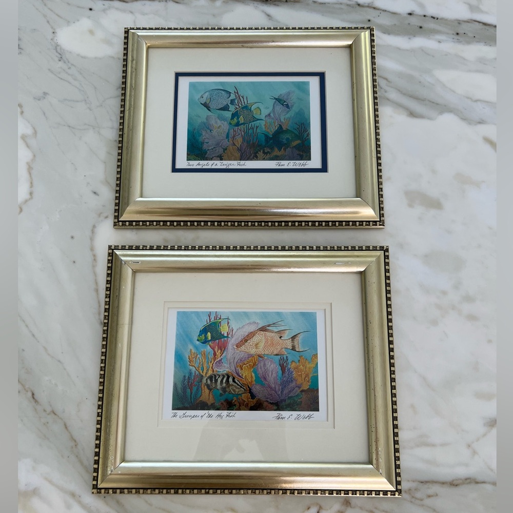 SEA FISH THEMED ART PRINTS NEW!